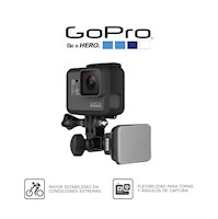 Soporte Gopro para casco AHFSM-001 montaje frontal y lateral Negro